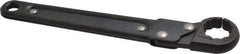 Proto - 3/4", Black Finish, Ratcheting Flare Nut Wrench - 12 Points, 7-1/4" OAL, Steel, Single End Head - Top Tool & Supply