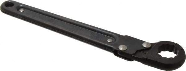 Proto - 13/16", Black Finish, Ratcheting Flare Nut Wrench - 12 Points, 9-3/8" OAL, Steel, Single End Head - Top Tool & Supply