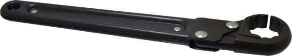 Proto - 1", Black Finish, Ratcheting Flare Nut Wrench - 12 Points, 9-3/8" OAL, Steel, Single End Head - Top Tool & Supply