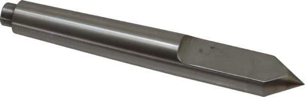 Riten - 3/4" Head Diam, Carbide-Tipped Steel Standard Point Half Dead Center - Jarno 6 Taper, 3/4" Point Diam, 2-3/16" Point Length, 5-1/2" OAL - Top Tool & Supply