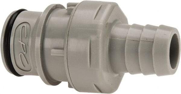 CPC Colder Products - Polypropylene Push-to-Connect Tube Male Connector - 60 Max psi, 1/2" Inside Diam, Gray - Top Tool & Supply