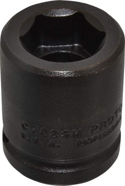 Proto - 3/4" Drive 24mm Standard Impact Socket - 6 Points, 2" OAL - Top Tool & Supply