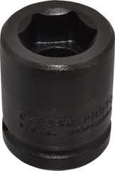 Proto - 3/4" Drive 24mm Standard Impact Socket - 6 Points, 2" OAL - Top Tool & Supply