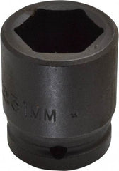 Proto - 3/4" Drive 31mm Standard Impact Socket - 6 Points, 2-11/64" OAL - Top Tool & Supply