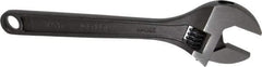 Proto - 1-5/16" Jaw Capacity, 10" Standard Adjustable Wrench - Steel, Black Finish - Top Tool & Supply