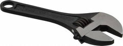 Proto - 1/2" Jaw Capacity, 4" Locking Adjustable Wrench - Steel, Black Finish - Top Tool & Supply