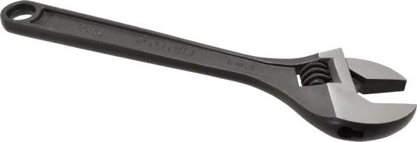 Adjustable Wrench: Steel, Black Finish