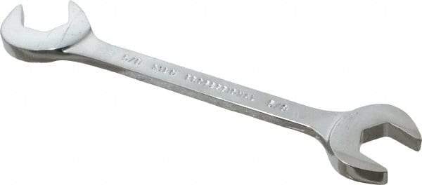 Proto - 5/8" Standard Open End Wrench - 6" OAL, Double End, Chrome Finish, 15° & 60° Head Angle - Top Tool & Supply