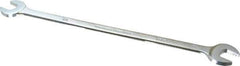 Proto - 1/2" x 9/16" Standard Extra Thin Open End Wrench - 10" OAL, Double End, Satin Finish, 15° Head Angle - Top Tool & Supply