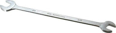 Proto - 9/16" x 5/8" Standard Extra Thin Open End Wrench - 10" OAL, Double End, Satin Finish, 15° Head Angle - Top Tool & Supply