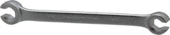 Proto - 3/8 x 7/16", Chrome Finish, Open End Flare Nut Wrench - 6 Points, 6-1/4" OAL, Steel, Double End Head - Top Tool & Supply