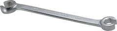 Proto - 13 x 14mm, Chrome Finish, Open End Flare Nut Wrench - 6 Points, 7-1/2" OAL, Steel, Double End Head - Top Tool & Supply