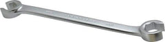 Proto - 15 x 17mm, Chrome Finish, Open End Flare Nut Wrench - 6 Points, 8" OAL, Steel, Double End Head - Top Tool & Supply