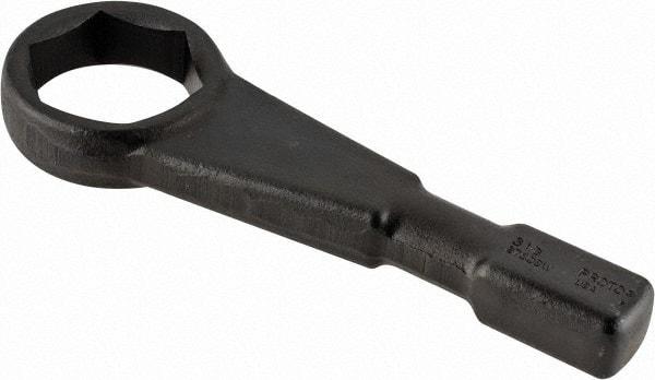 Proto - 3-1/8" 6 Point Striking Box Wrench - Single End, 4-31/64" Head Diam, 13-13/16" OAL, Steel, Black Finish - Top Tool & Supply