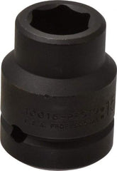 Proto - 1" Drive 15/16" Standard Impact Socket - 6 Points, 2-1/2" OAL - Top Tool & Supply