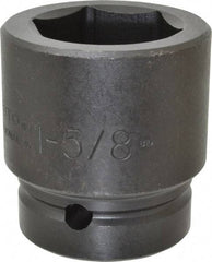 Proto - 1" Drive 1-5/8" Standard Impact Socket - 6 Points, 2-5/8" OAL - Top Tool & Supply