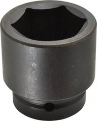 Proto - 1" Drive 2" Standard Impact Socket - 6 Points, 3" OAL - Top Tool & Supply