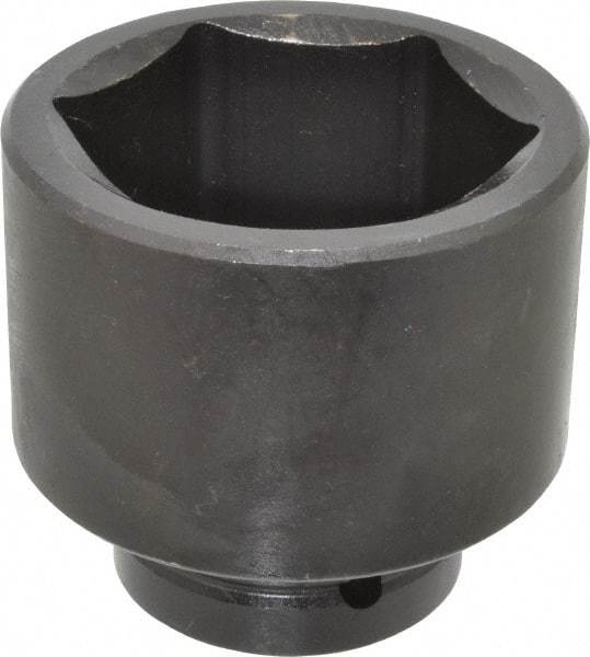 Proto - 1" Drive 3" Standard Impact Socket - 6 Points, 4" OAL - Top Tool & Supply