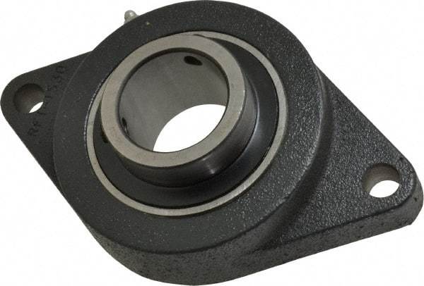 Browning - 2" ID, 8-1/2" OAL x 5-1/4" OAH 2-Bolt Flange - 6,601 Lb Static Cap, 9,752 Lb Dyn Cap, 7-1/4" Btw Mnt Hole Ctrs, Cast Iron - Top Tool & Supply