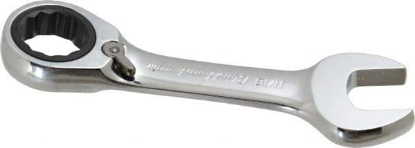 Blackhawk by Proto - 11/16" 12 Point Combination Wrench - 15° Head Angle, 5" OAL, Steel, Chrome Finish - Top Tool & Supply