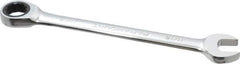 Paramount - 11/16" 12 Point Ratcheting Combination Wrench - 9-3/4" OAL, Chrome Vanadium Steel, Polished Finish - Top Tool & Supply