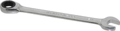 Paramount - 1/2" 12 Point Ratcheting Combination Wrench - 6-7/64" OAL, Chrome Vanadium Steel, Polished Finish - Top Tool & Supply