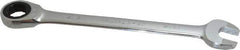 Paramount - 15/16" 12 Point Ratcheting Combination Wrench - 11-7/8" OAL, Chrome Vanadium Steel, Polished Finish - Top Tool & Supply