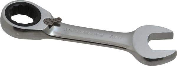 Paramount - 11/16" 12 Point Offset Combination Wrench - 15° Offset Angle, 5" OAL, Chrome Vanadium Steel, Polished Finish - Top Tool & Supply