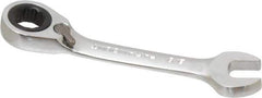 Paramount - 3/8" 12 Point Offset Combination Wrench - 15° Offset Angle, 3-1/8" OAL, Chrome Vanadium Steel, Polished Finish - Top Tool & Supply