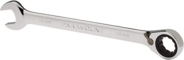 Paramount - 19mm 12 Point Combination Wrench - 15° Head Angle, 9-3/4" OAL, Chrome Vanadium Steel, Polished Finish - Top Tool & Supply