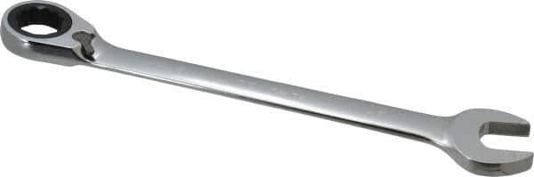 Paramount - 27mm 12 Point Combination Wrench - 15° Head Angle, 14-3/64" OAL, Chrome Vanadium Steel, Polished Finish - Top Tool & Supply