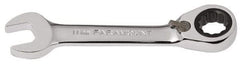 Paramount - 11mm 12 Point Combination Wrench - 15° Head Angle, 4-3/64" OAL, Chrome Vanadium Steel, Polished Finish - Top Tool & Supply