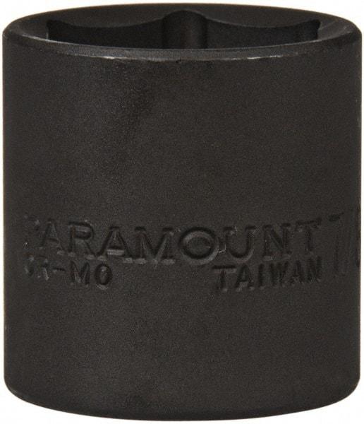 Paramount - 3/8" Drive 7/8" Standard Impact Socket - 6 Points, 1" OAL - Top Tool & Supply