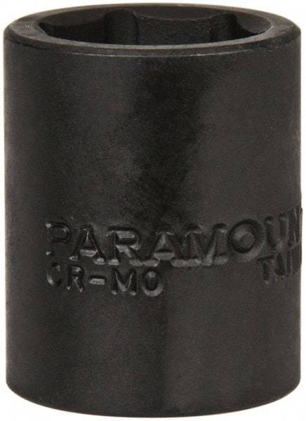 Paramount - 1/4" Drive 5/8" Standard Impact Socket - 6 Points, 7/8" OAL - Top Tool & Supply