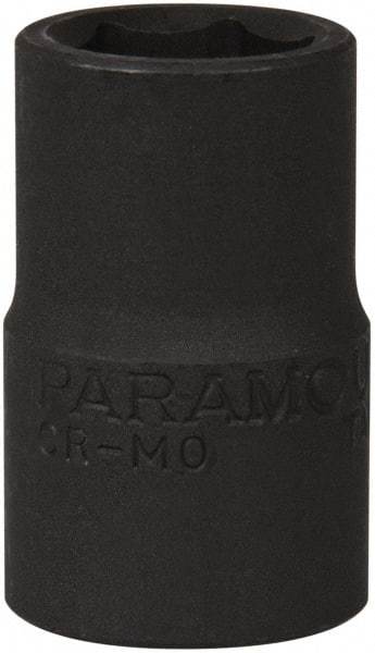 Paramount - 1/2" Drive 9/16" Standard Impact Socket - 6 Points, 1-1/2" OAL - Top Tool & Supply