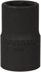 Paramount - 1/2" Drive 9/16" Standard Impact Socket - 6 Points, 1-1/2" OAL - Top Tool & Supply