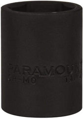 Paramount - 1/2" Drive 21mm Standard Impact Socket - 6 Points, 1-5/8" OAL - Top Tool & Supply