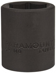 Paramount - 1/2" Drive 23mm Standard Impact Socket - 6 Points, 1-1/2" OAL - Top Tool & Supply