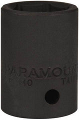 Paramount - 1/2" Drive 19mm Standard Impact Socket - 6 Points, 1-1/2" OAL - Top Tool & Supply