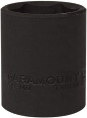 Paramount - 1/2" Drive 1-1/16" Standard Impact Socket - 6 Points, 1-3/4" OAL - Top Tool & Supply