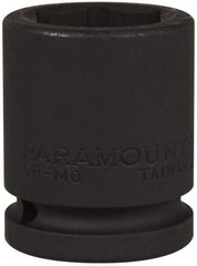 Paramount - 3/4" Drive 28mm Standard Impact Socket - 6 Points, 2-3/32" OAL - Top Tool & Supply