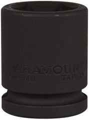 Paramount - 3/4" Drive 1-1/8" Standard Impact Socket - 6 Points, 2-3/32" OAL - Top Tool & Supply