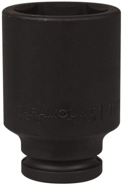 Paramount - 3/4" Drive 1-11/16" Deep Impact Socket - 6 Points, 3-35/64" OAL - Top Tool & Supply