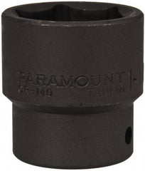 Paramount - 1/2" Drive 1-1/4" Standard Impact Socket - 6 Points, 2" OAL - Top Tool & Supply