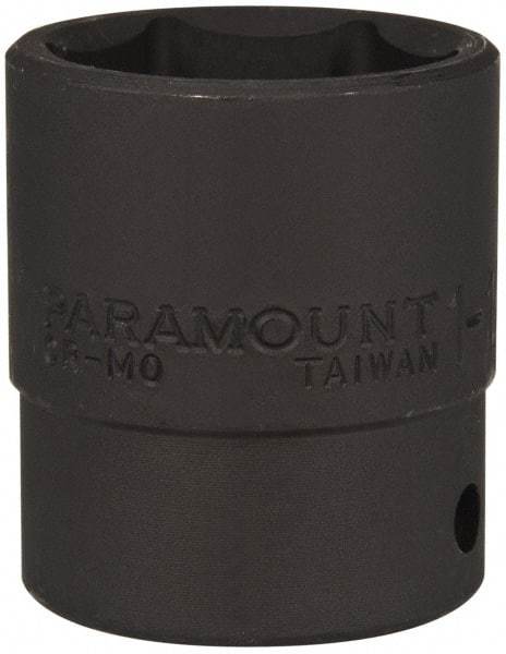 Paramount - 1/2" Drive 1-1/8" Standard Impact Socket - 6 Points, 2" OAL - Top Tool & Supply