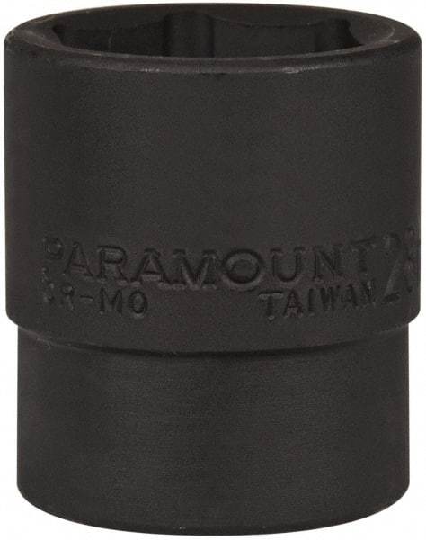 Paramount - 1/2" Drive 28mm Standard Impact Socket - 6 Points, 2" OAL - Top Tool & Supply