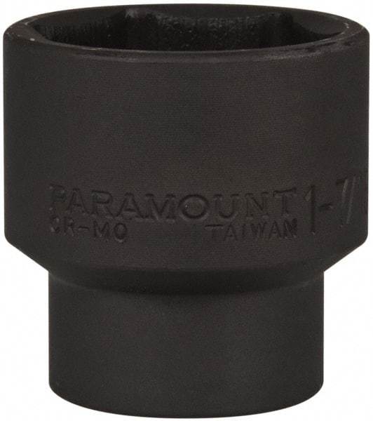 Paramount - 1/2" Drive 1-7/16" Standard Impact Socket - 6 Points, 2" OAL - Top Tool & Supply