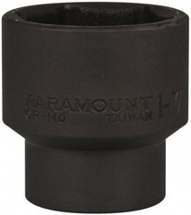 Paramount - 1/2" Drive 1-7/16" Standard Impact Socket - 6 Points, 2" OAL - Top Tool & Supply