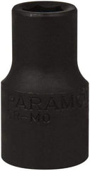 Paramount - 1/2" Drive 3/8" Standard Impact Socket - 6 Points, 1-1/2" OAL - Top Tool & Supply