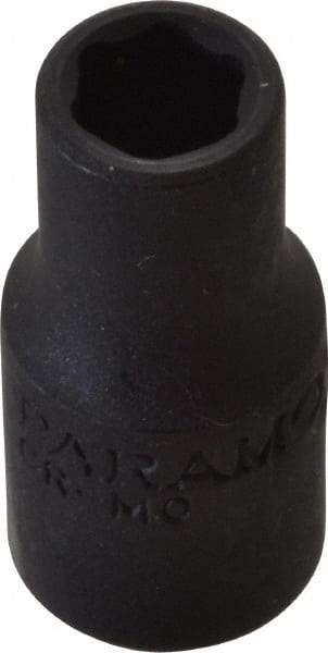 Paramount - 1/4" Drive 7/32" Standard Impact Socket - 6 Points, 7/8" OAL - Top Tool & Supply